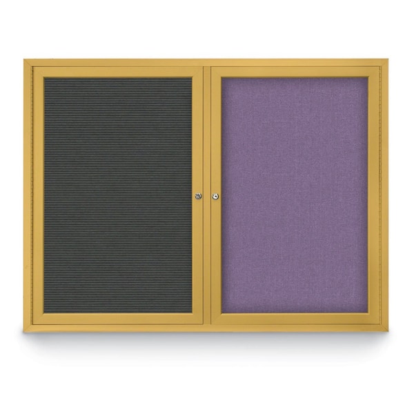 Corkboard, Med Grey/Bronze, 72" X 36"